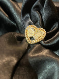 Rolex heart with diamond butterfly