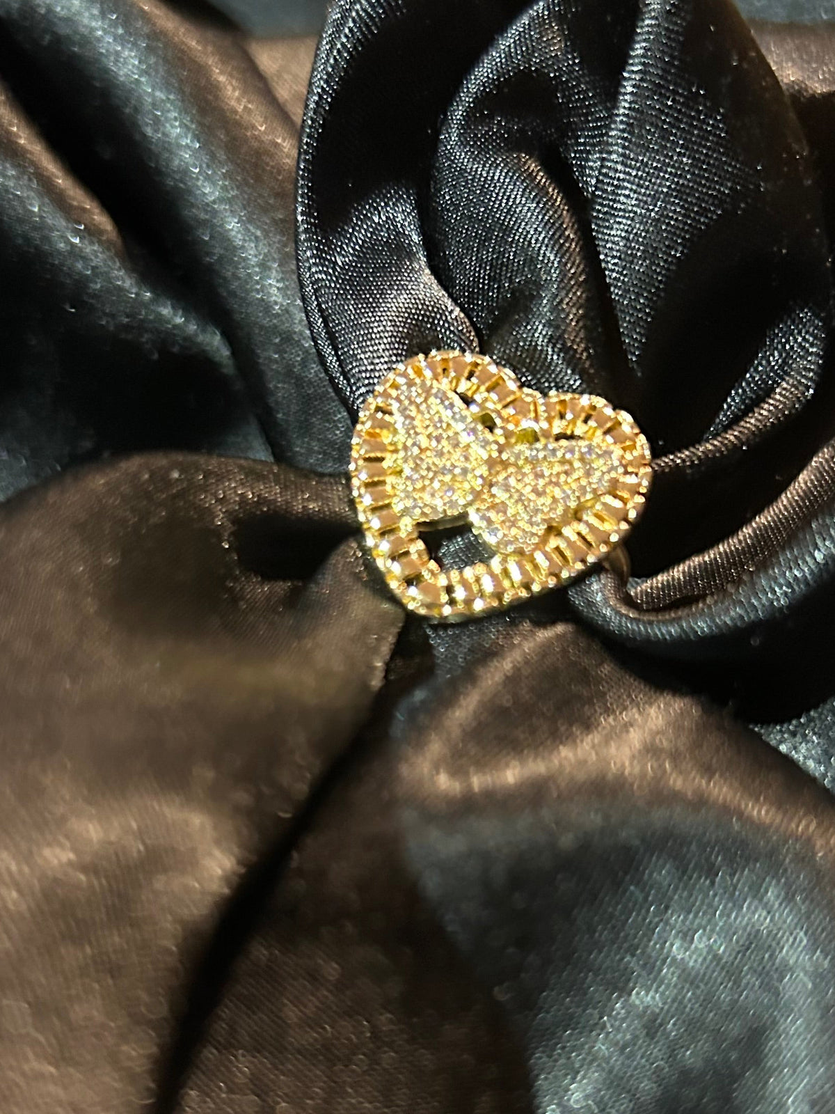 Rolex heart with diamond butterfly