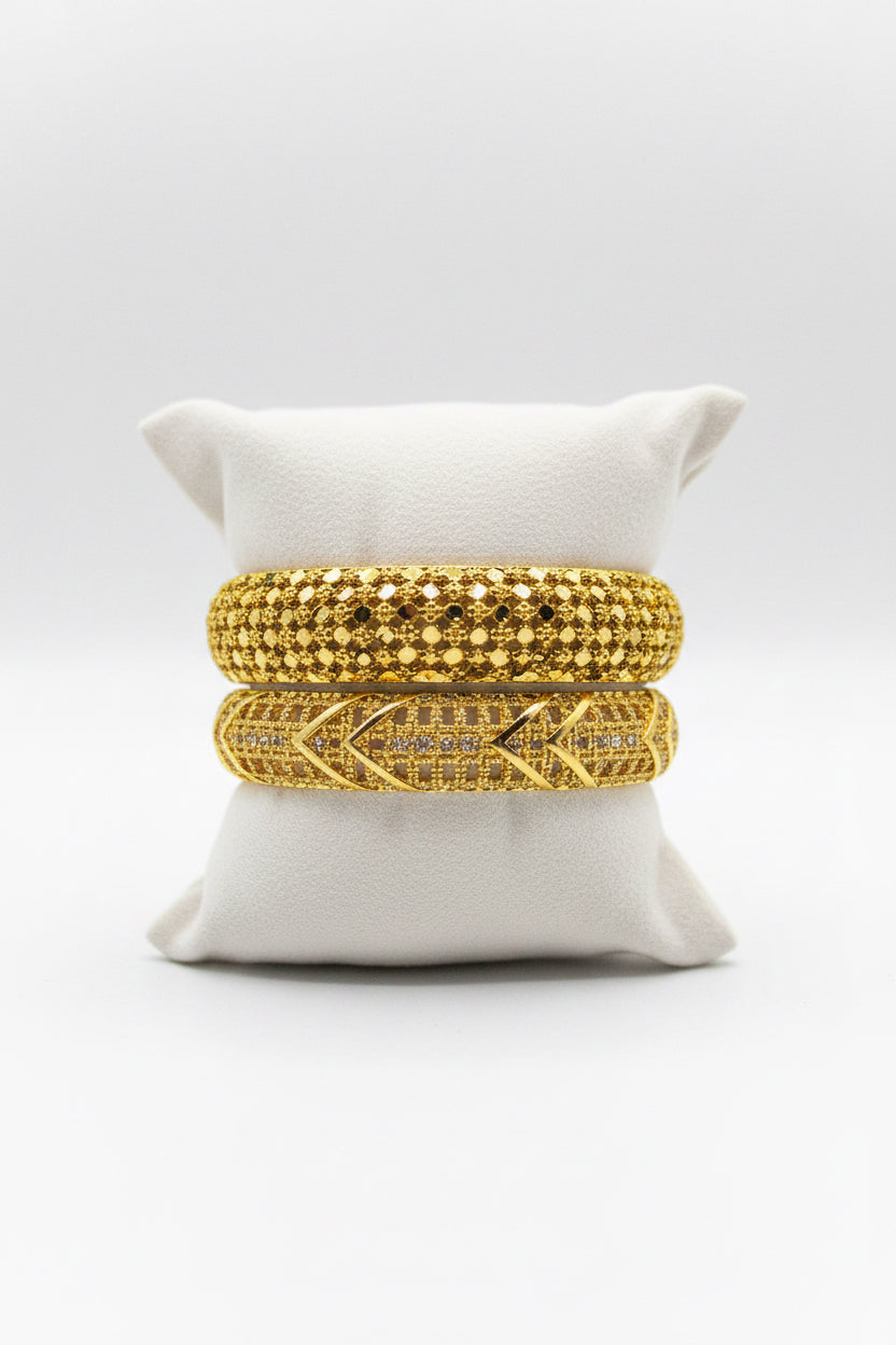 24k Chunky Bangles