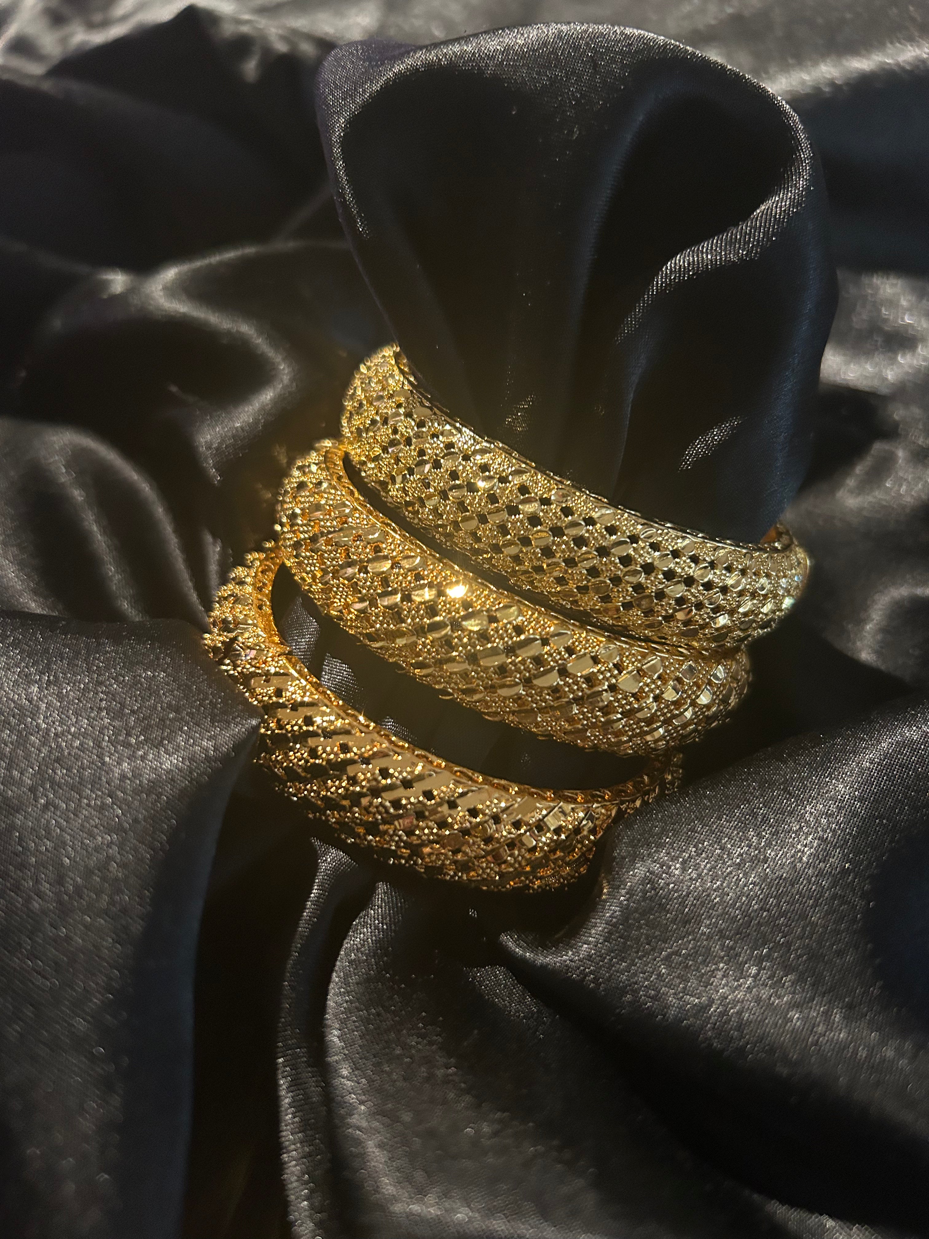 24k Chunky Bangles
